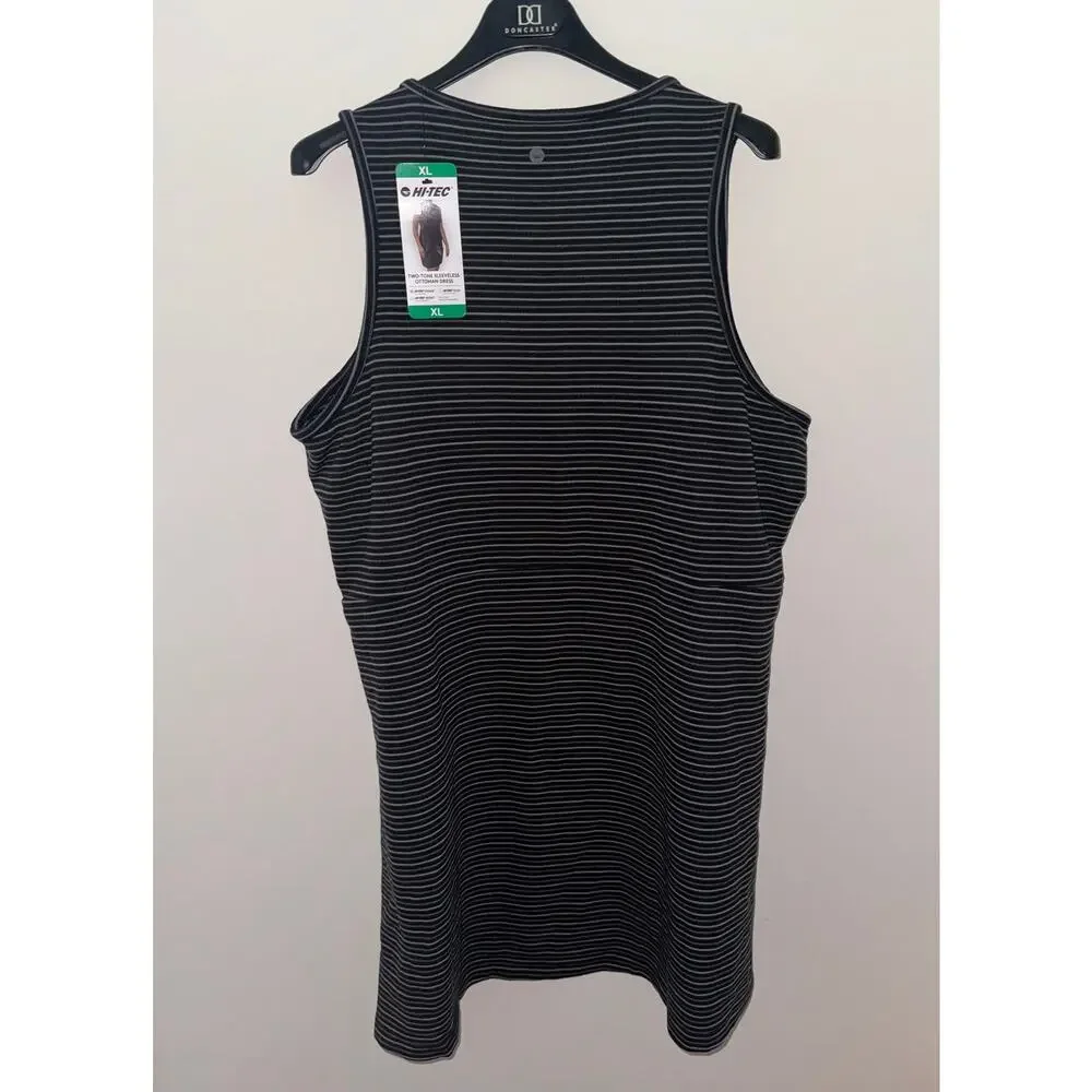 New With Tags Hi Tec Two Tone Sleeveless Ottoman Dress Womens XL‎ Zipper Pocket - Picture 5 of 6